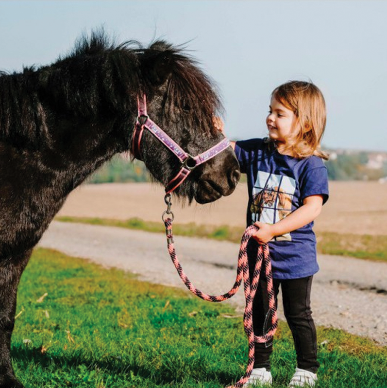 Equithème - T-shirt manche courte enfant Mia marine | - Ohlala